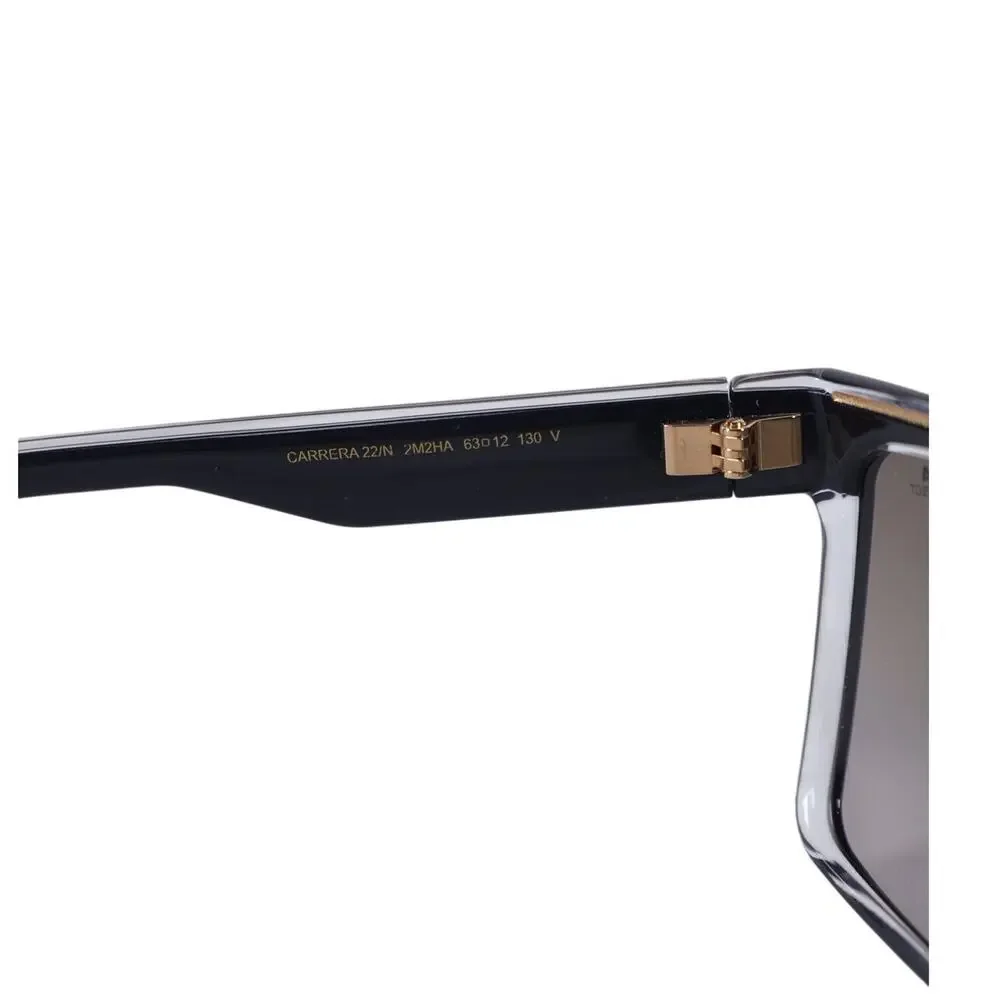 Carrera Men's Square Lightweight Sunglasses - Black Gold / Brown Gradient - NWT